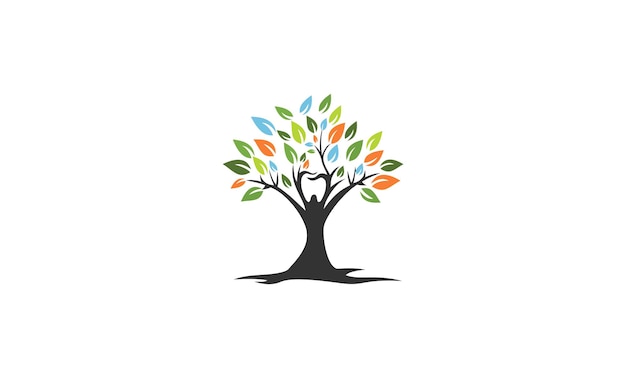 tandheelkundige boom logo ontwerp