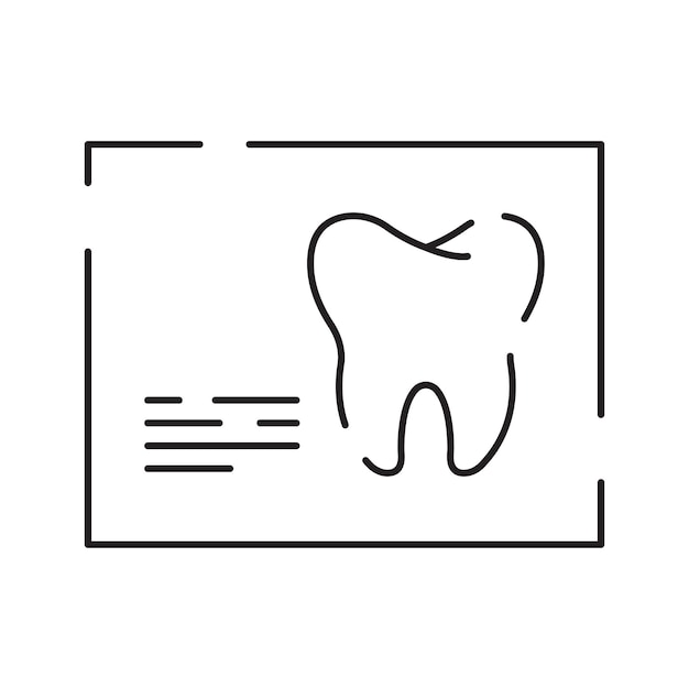 Tandheelkundige of tandarts vector lijn icoon Gezondheidszorg geneeskunde en medische Bewerkbare beroerte Ziekenhuis tand