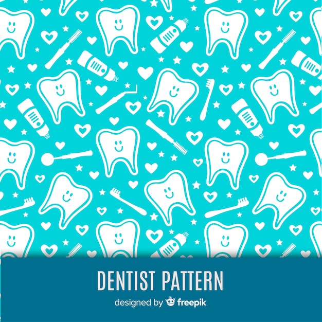 Vector tandheelkundige patroon
