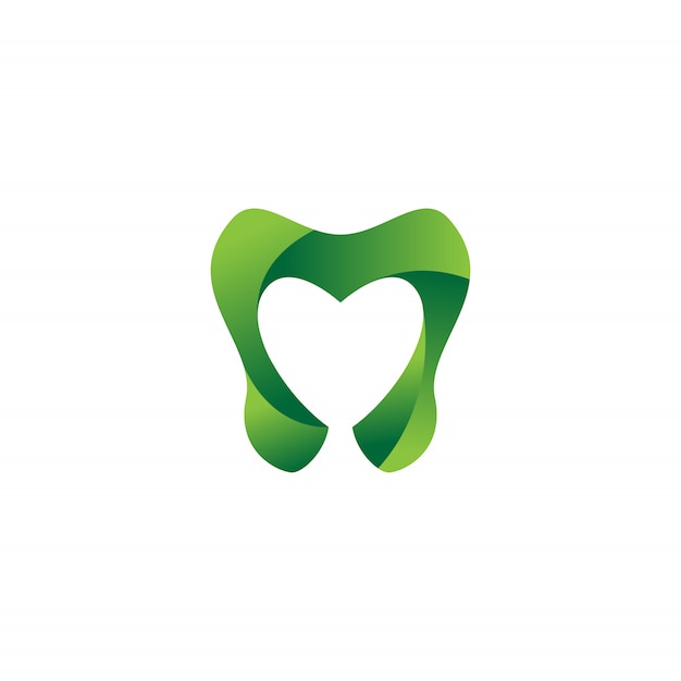 Tandheelkundige zorg logo ontwerpsjabloon