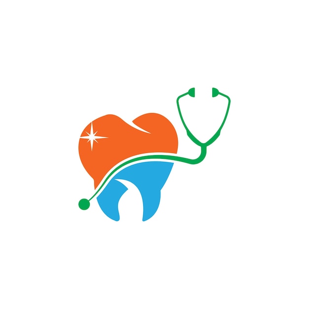 Tandheelkundige zorg logo sjabloon vector illustratie pictogram ontwerp