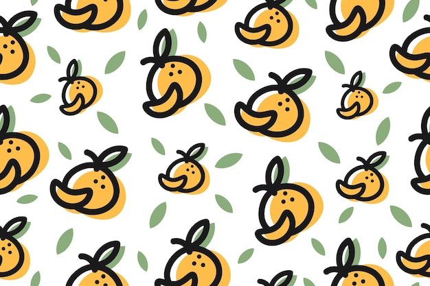 Tangerine Seamless Pattern