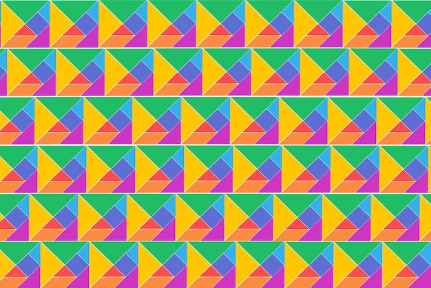 Tangram shapes abstract background with vibrant colors abstract background with geometrical shape