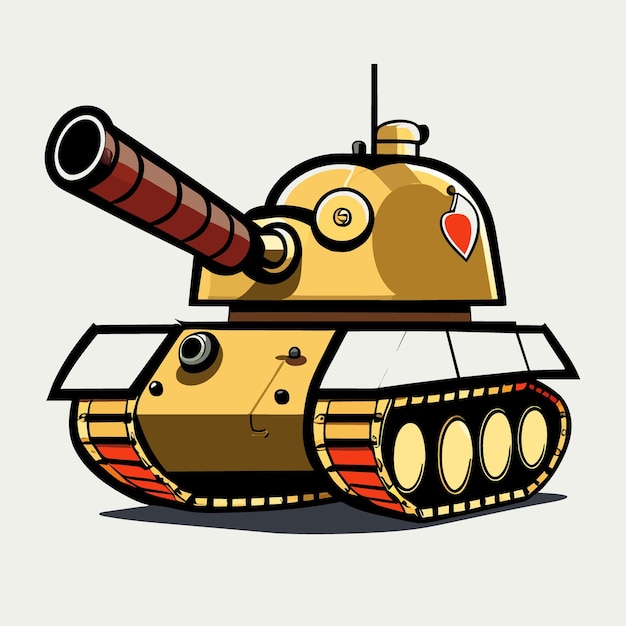 tank by leonardo da vinci vector illustration cartoon