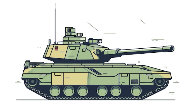 Дизайн логотипа танка Абстрактный рисунок танка Боевой танк изолирован Векторная иллюстрация