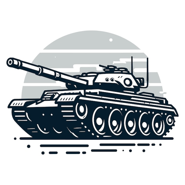 Vector tank military 3d art vector design template isolated