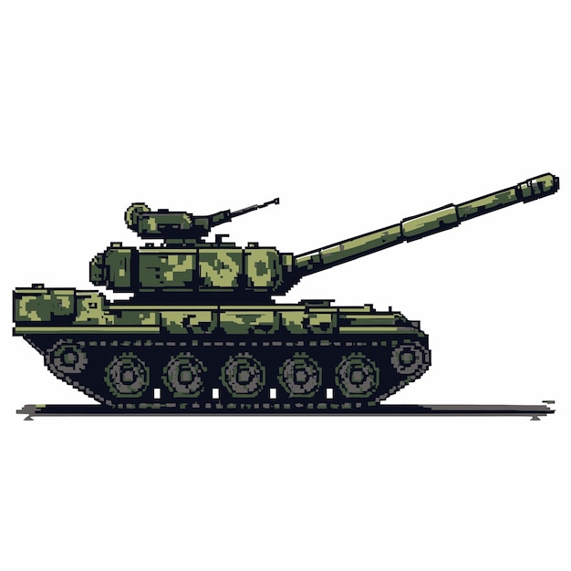 Vector tank silhouette