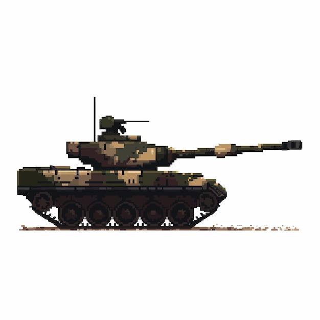 Vector tank silhouette