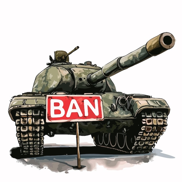 Tank_tegen_de_achtergrond_teken_verbod_vector