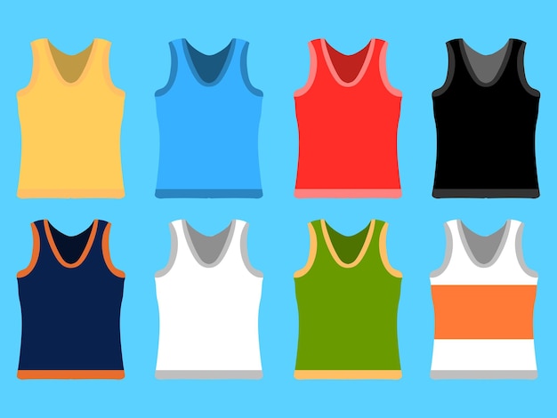 Vector tank top set