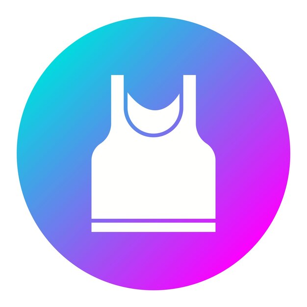 Vector tank top vector icon can be used for gym iconset