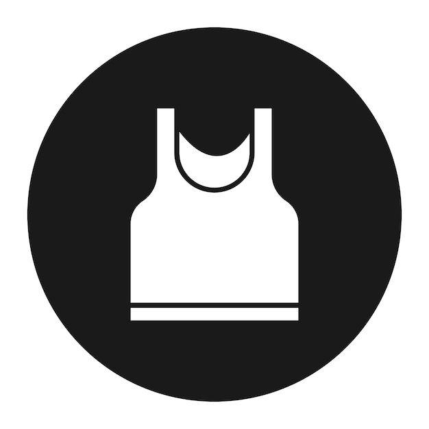 Tank Top vector icon Can be used for Gym iconset