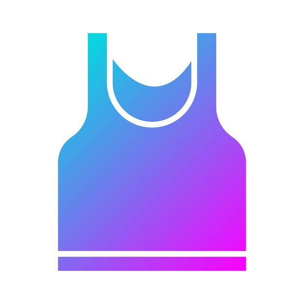 Vector tank top vector icon can be used for gym iconset