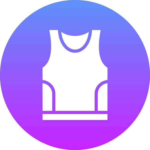 Tank Top vector icon illustration of Gym iconset