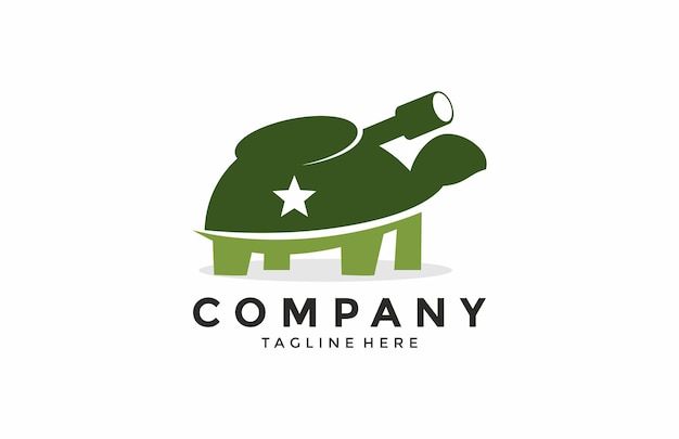 Vector tank turtle logo