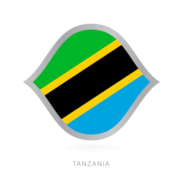 Tanzania national team flag in style for international basketball competitions