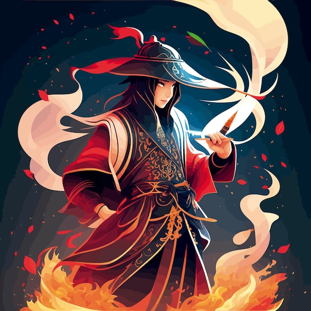 Taoïstische illustratie magische aisan