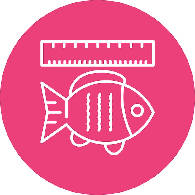 Vector tape measure icon vector image can be used for fishing