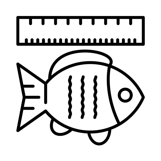 Vector tape measure line illustration