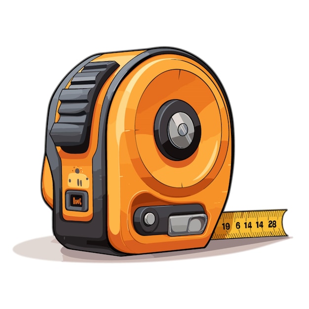 Tape measure vector on white background