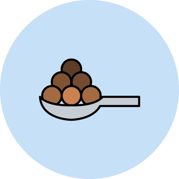 Vector tapioca flat illustration