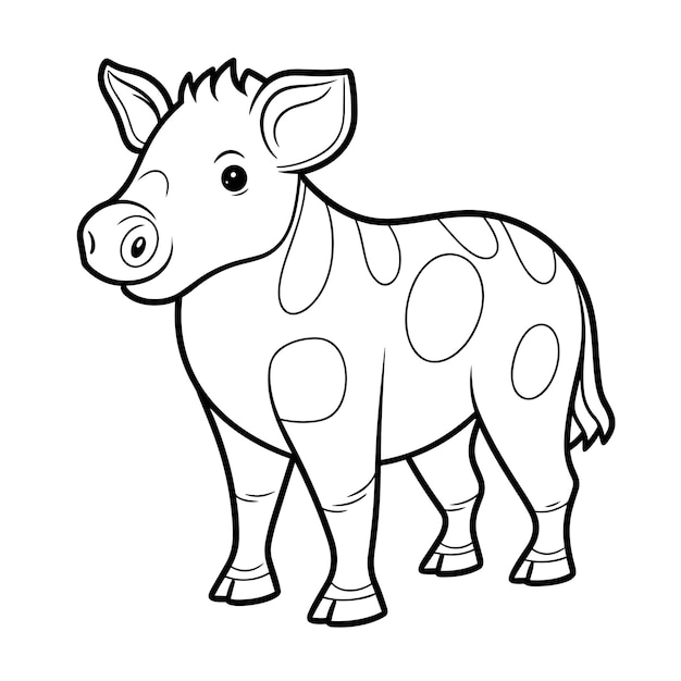 Tapir kleurplaten vectordieren