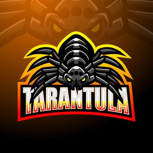 Tarantula mascot esport logo design