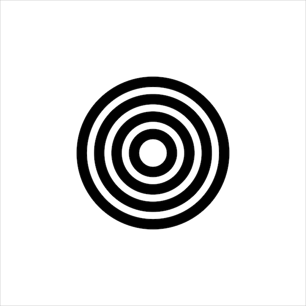 Vector target coil symbolic vector icons