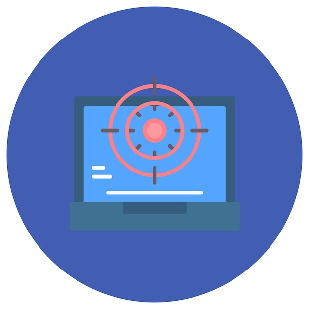 Vector target flat illustration