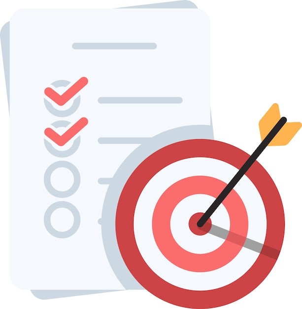 Vector target or goal business icon