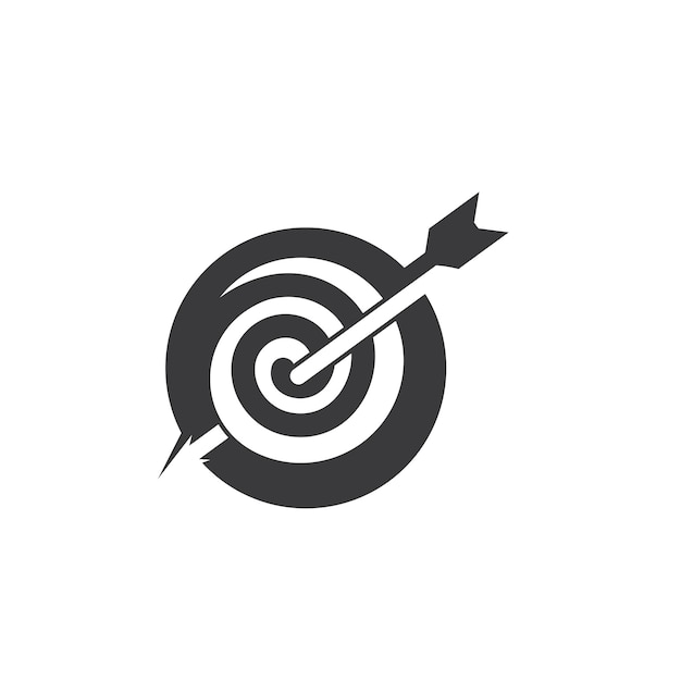 Vector target icon logo vector illustration design template