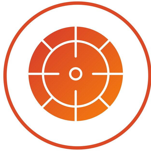 Vector target icon style