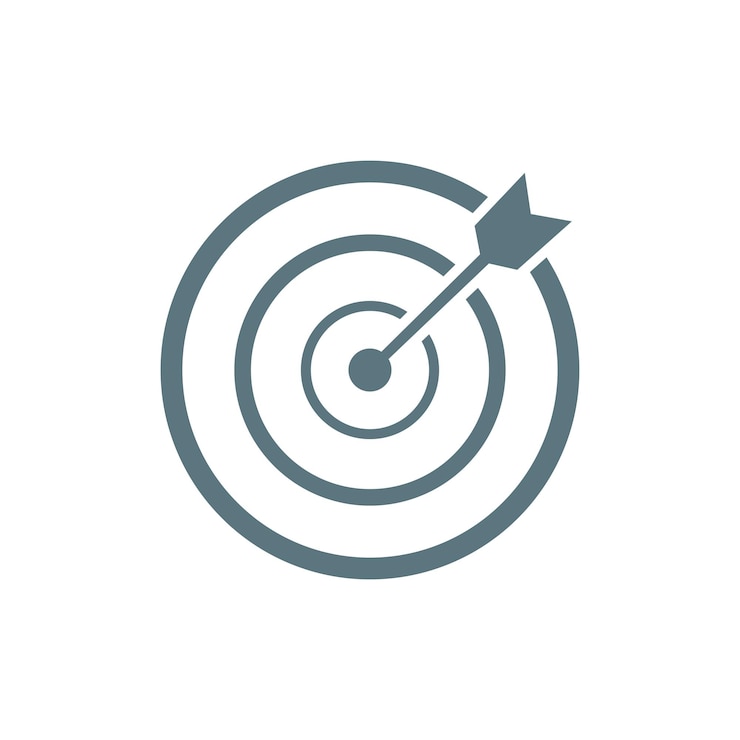 Vector target icon vector design templates isolated on white background