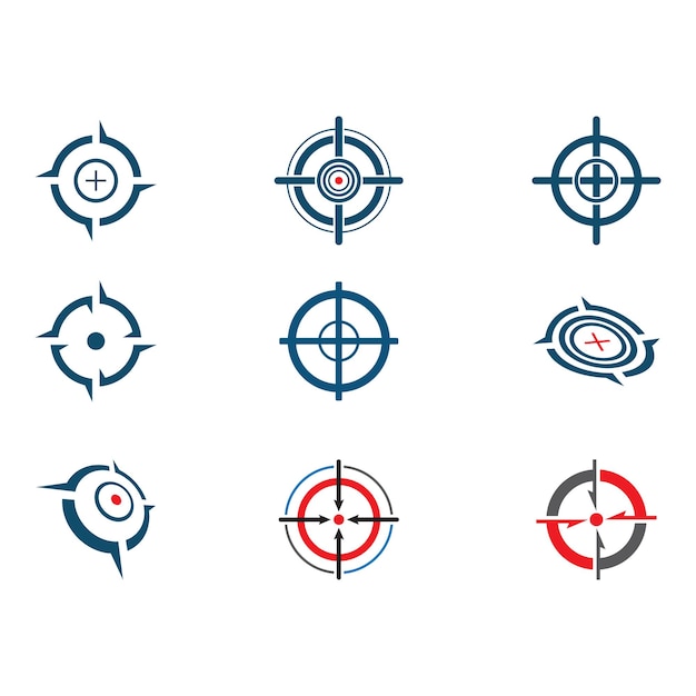 Vector target icon vector illustration design template