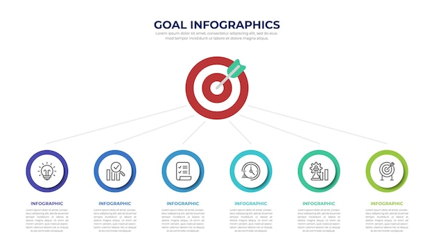 Vettore progettazione del modello di infografica di destinazione