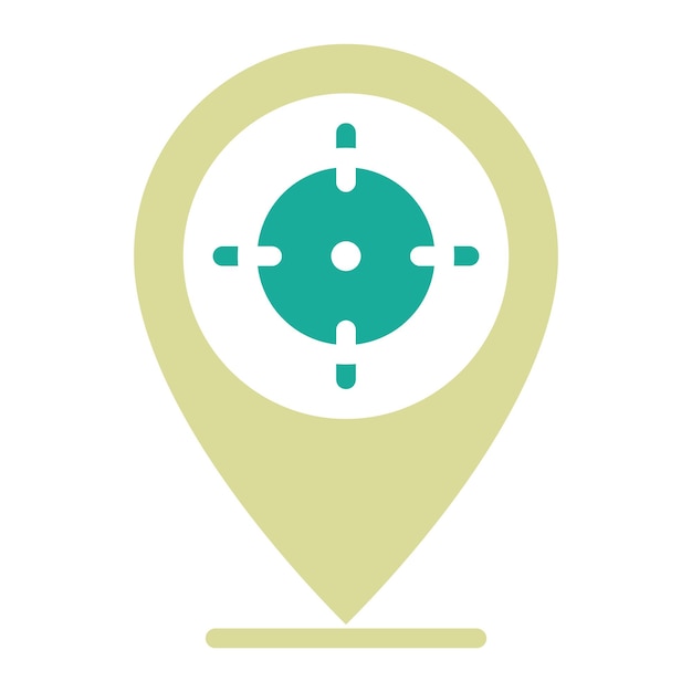 벡터 target location vector icon illustration of digital marketing iconset