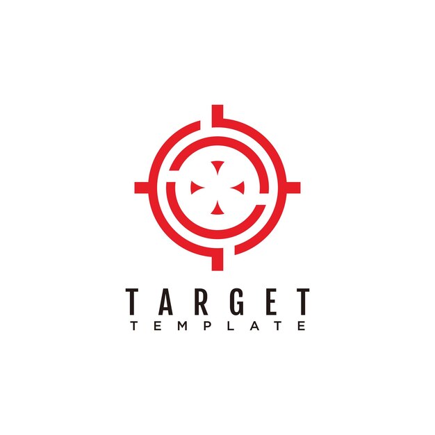 Target logo arrow design icon vector illustration