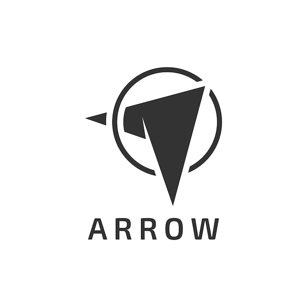 Target logo design with creative arrow concept