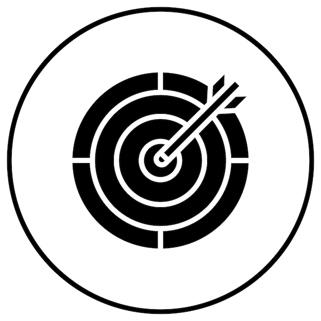 Target vector icon Can be used for Entertainment iconset