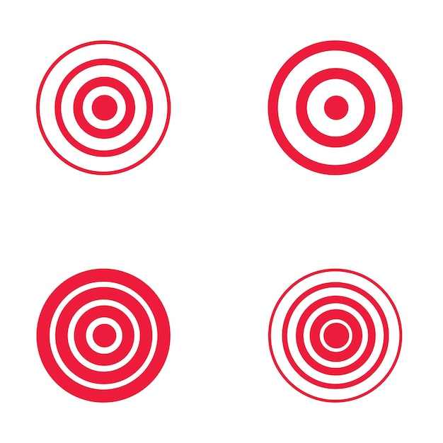 Target Vector icon illustration