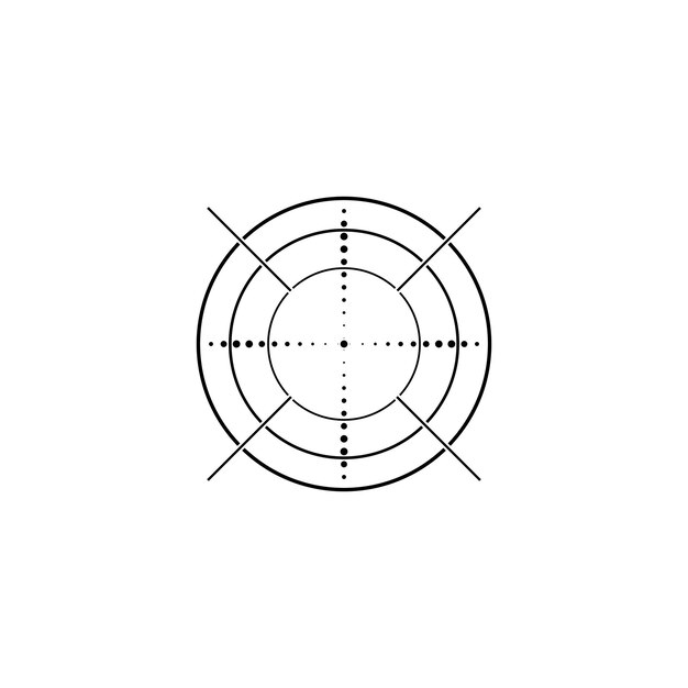 Вектор Иллюстрация значка целевого вектора