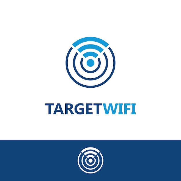 Vector target wifi logo