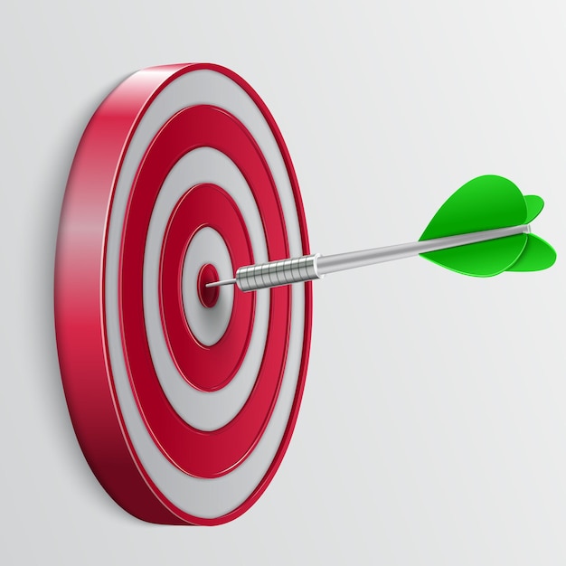 target with darts 3d icon