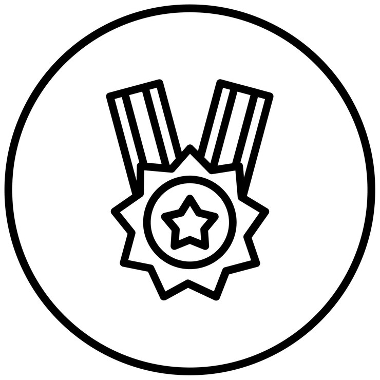 汚れたメダルのベクトルイラスト