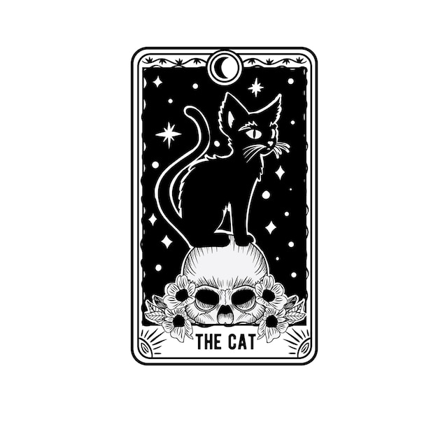 Tarot Cards Funny Tarot Card vector