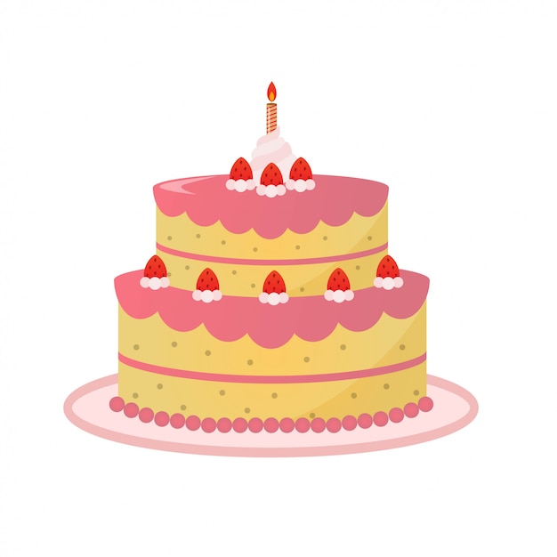 Tart cake vector