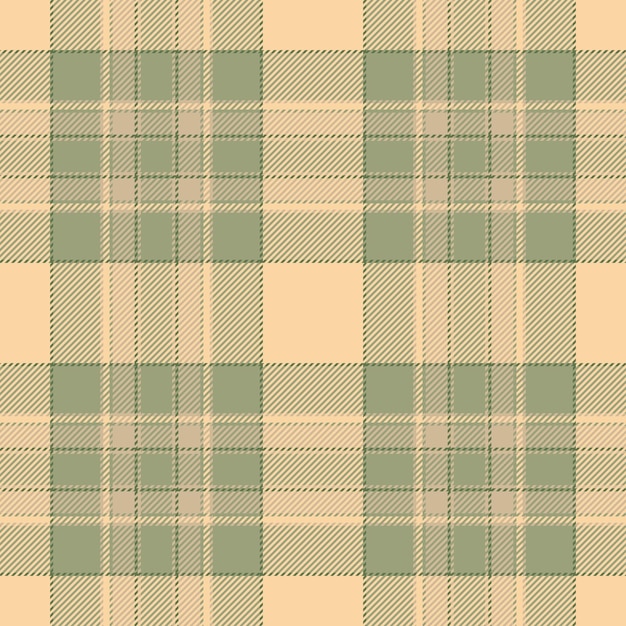 Tartan background check of pattern vector seamless with a plaid textile fabric texture in pastel and orange colors