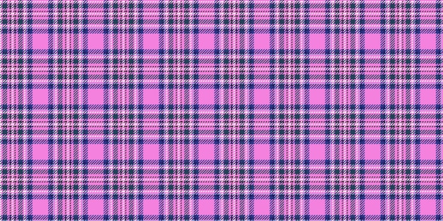 Tartan check plaid texture seamless pattern in pink blue white Modern print in barbie ken style for fashion home decor and stationary Scottish vichy texture Vector illustration