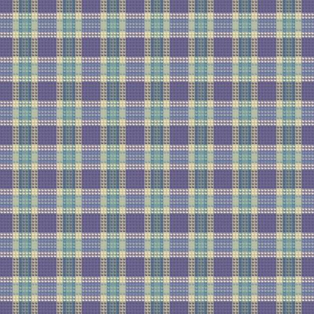 Tartan geruit patroon met textuur en retro kleur Vector illustratie