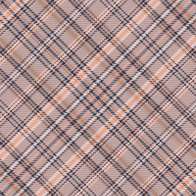 Tartan geruit patroon met textuur en warme kleur